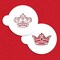 Royal Crowns Cookie Stencil Set | C586 by Designer Stencils | Baking Stencils for Royal Icing, Airbrush, Dusting Powder |